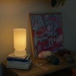 Gravix White Stripe 3D Printed Desk Lamp Gravix White Stripe 3D Printed Desk Lamp