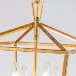 Hexon Antique Brass Gilded Iron Lantern Pendant Light