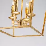 Hexon Antique Brass Gilded Iron Lantern Pendant Light