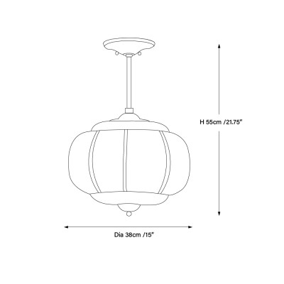 Ozita Retro Semi-Flush Mount Eloise Pendant Light Ozita Retro Semi-Flush Mount Eloise Pendant Light