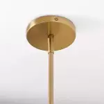 Ithrax Light Bronze Metal Lotus Leaves Chandelier