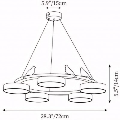 Myrithor Macarons Bird Woon Round Chandelier Myrithor Macarons Bird Woon Round Chandelier