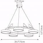 Myrithor Macarons Bird Woon Round Chandelier