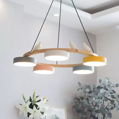Myrithor Macarons Bird Woon Round Chandelier Myrithor Macarons Bird Woon Round Chandelier