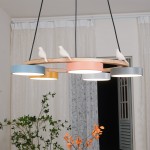 Myrithor Macarons Bird Woon Round Chandelier