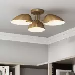 Arnold Minimalist Round Led Fluted Concrete Ceiling Light Arnold Minimalist Round Led Fluted Concrete Ceiling Light