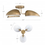 Nivor Metal 3 Arm Adjustable Shades Ceiling Light Nivor Metal 3 Arm Adjustable Shades Ceiling Light