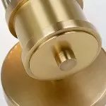 Prisha Farmhouse Gold Candle Fluted Glass Wall Sconces