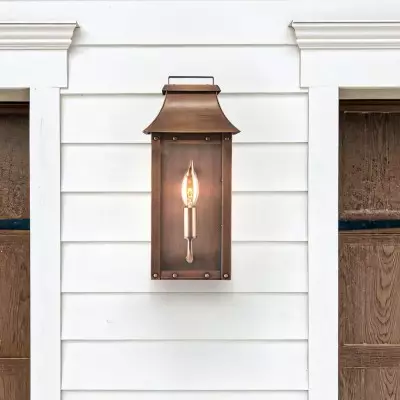 Montague Vintage Brass Outdoor Waterproof Wall Mounted Lantern Sconce Montague Vintage Brass Outdoor Waterproof Wall Mounted Lantern Sconce