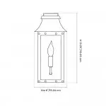 Montague Vintage Brass Outdoor Waterproof Wall Mounted Lantern Sconce