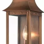 Montague Vintage Brass Outdoor Waterproof Wall Mounted Lantern Sconce