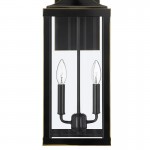 Phelon Large Black Metal Lantern Outdoor Wall Sconce