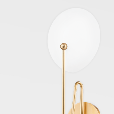 Quylar Texture White Steel shade Aged Brass Wall Sconce Quylar Texture White Steel shade Aged Brass Wall Sconce