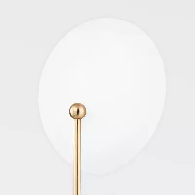 Quylar Texture White Steel shade Aged Brass Wall Sconce Quylar Texture White Steel shade Aged Brass Wall Sconce