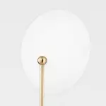 Quylar Texture White Steel shade Aged Brass Wall Sconce