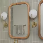 Quylar Texture White Steel shade Aged Brass Wall Sconce