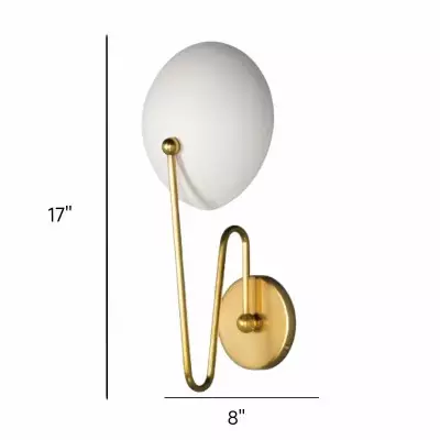 Quylar Texture White Steel shade Aged Brass Wall Sconce Quylar Texture White Steel shade Aged Brass Wall Sconce