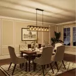 Wrylor Farmhouse 7 Light Steel Rectangle Chandelier