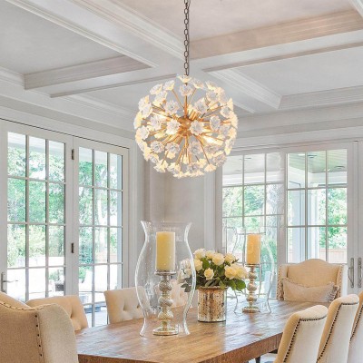 Xyron Handcrafted Porcelain Flower Sphere Chandelier