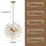 Xyron Handcrafted Porcelain Flower Sphere Chandelier