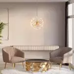 Xyron Handcrafted Porcelain Flower Sphere Chandelier