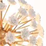 Xyron Handcrafted Porcelain Flower Sphere Chandelier