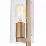 Aldorix Bronze Seedy Glass Cylinder Wall Sconce