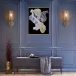 Aldorix Bronze Seedy Glass Cylinder Wall Sconce