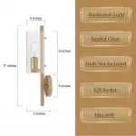 Aldorix Bronze Seedy Glass Cylinder Wall Sconce