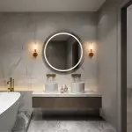 Aldorix Bronze Seedy Glass Cylinder Wall Sconce