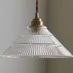 Draxith Retro Japanese Striped Stained Glass Droplight