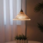 Worlanth Mid Century Clear Glass Flower Pendant Light