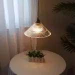 Draxith Retro Japanese Striped Stained Glass Droplight