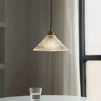 Draxith Retro Japanese Striped Stained Glass Droplight Draxith Retro Japanese Striped Stained Glass Droplight