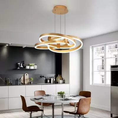 Hyrax Modern Metal Dimmable Led Geometric Chandelier Hyrax Modern Metal Dimmable Led Geometric Chandelier