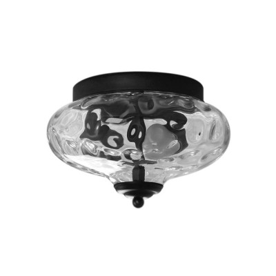 Eryndor Antique Sugar Pot Lid Water Ripple Glass Flush Mount Light Eryndor Antique Sugar Pot Lid Water Ripple Glass Flush Mount Light