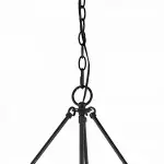 Quillan Industrial Large Black Drum Pendant Light For Dinning Room