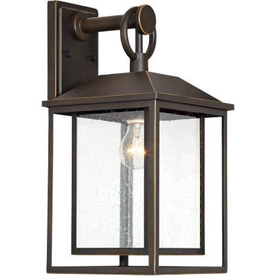 Mythor Bronze Textured Clear Glass Lantern Outdoor Sconce Mythor Bronze Textured Clear Glass Lantern Outdoor Sconce