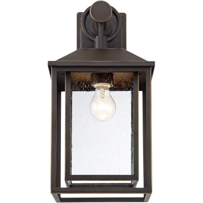 Mythor Bronze Textured Clear Glass Lantern Outdoor Sconce Mythor Bronze Textured Clear Glass Lantern Outdoor Sconce