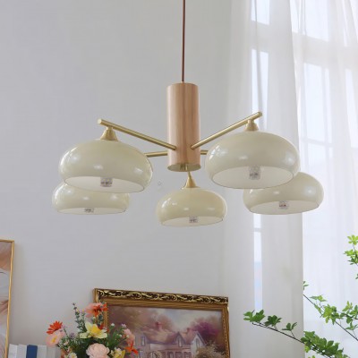 Xanthea Elliptical Persimmon Milk Glass Chandelier Xanthea Elliptical Persimmon Milk Glass Chandelier