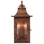 Orynth Vintage Solid Brass Wet Rated Lantern Sconce