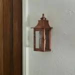 Orynth Vintage Solid Brass Wet Rated Lantern Sconce