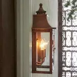 Orynth Vintage Solid Brass Wet Rated Lantern Sconce