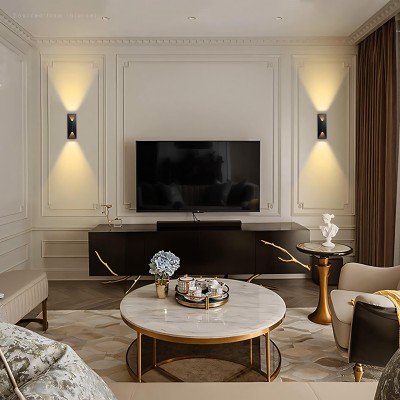Qyros Minimal Diamond Black Led Up Down Wall Light Qyros Minimal Diamond Black Led Up Down Wall Light