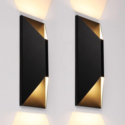 Qyros Minimal Diamond Black Led Up Down Wall Light Qyros Minimal Diamond Black Led Up Down Wall Light