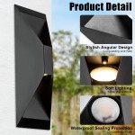 Qyros Minimal Diamond Black Led Up Down Wall Light Qyros Minimal Diamond Black Led Up Down Wall Light