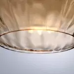 Uranix Cone Shape Water Ripple Glass Pendant Light