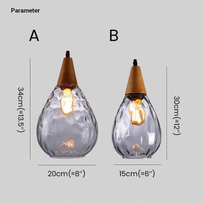 Uranix Cone Shape Water Ripple Glass Pendant Light Uranix Cone Shape Water Ripple Glass Pendant Light