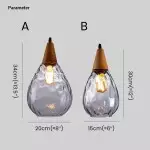 Uranix Cone Shape Water Ripple Glass Pendant Light