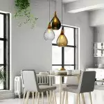 Uranix Cone Shape Water Ripple Glass Pendant Light